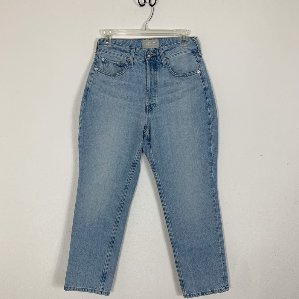 Everlane Curvy ‘90s Cheeky Straight Jean Organic Cotton Sz 27 Ankle High Waist
